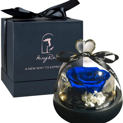 Eternal Blue Preserved Rose Bouquet