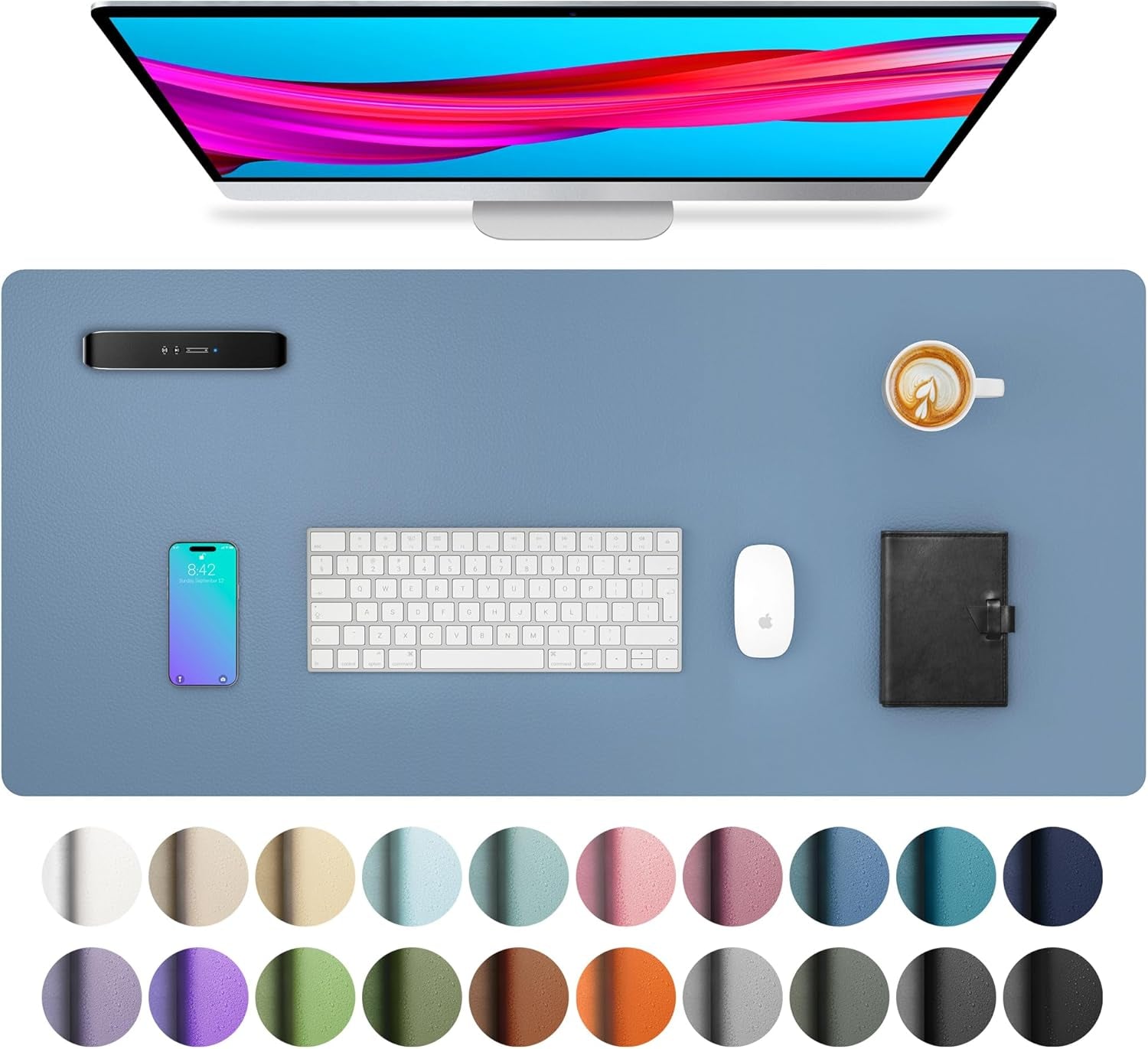 Leather Office Desk Pad Protector