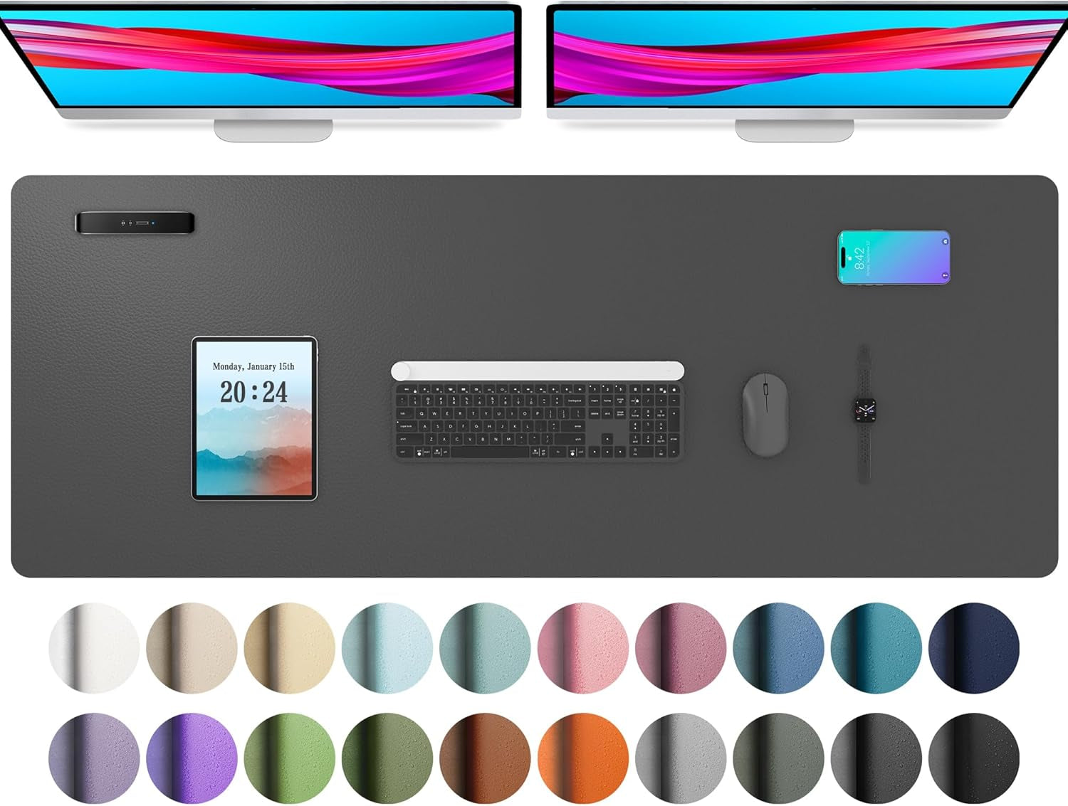 Leather Office Desk Pad Protector