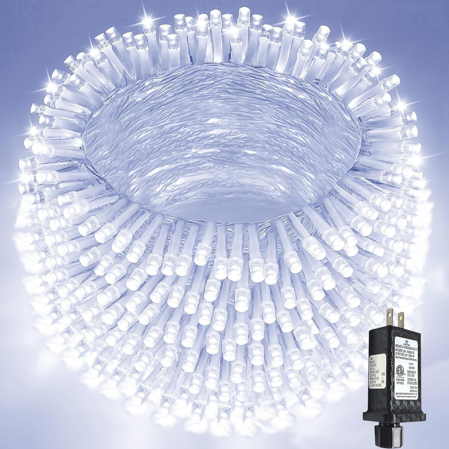 200 LED Warm White Christmas String Lights – 66FT Waterproof with Timer & 13 Modes