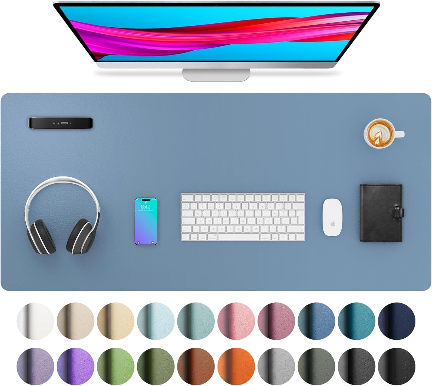 Leather Office Desk Pad Protector