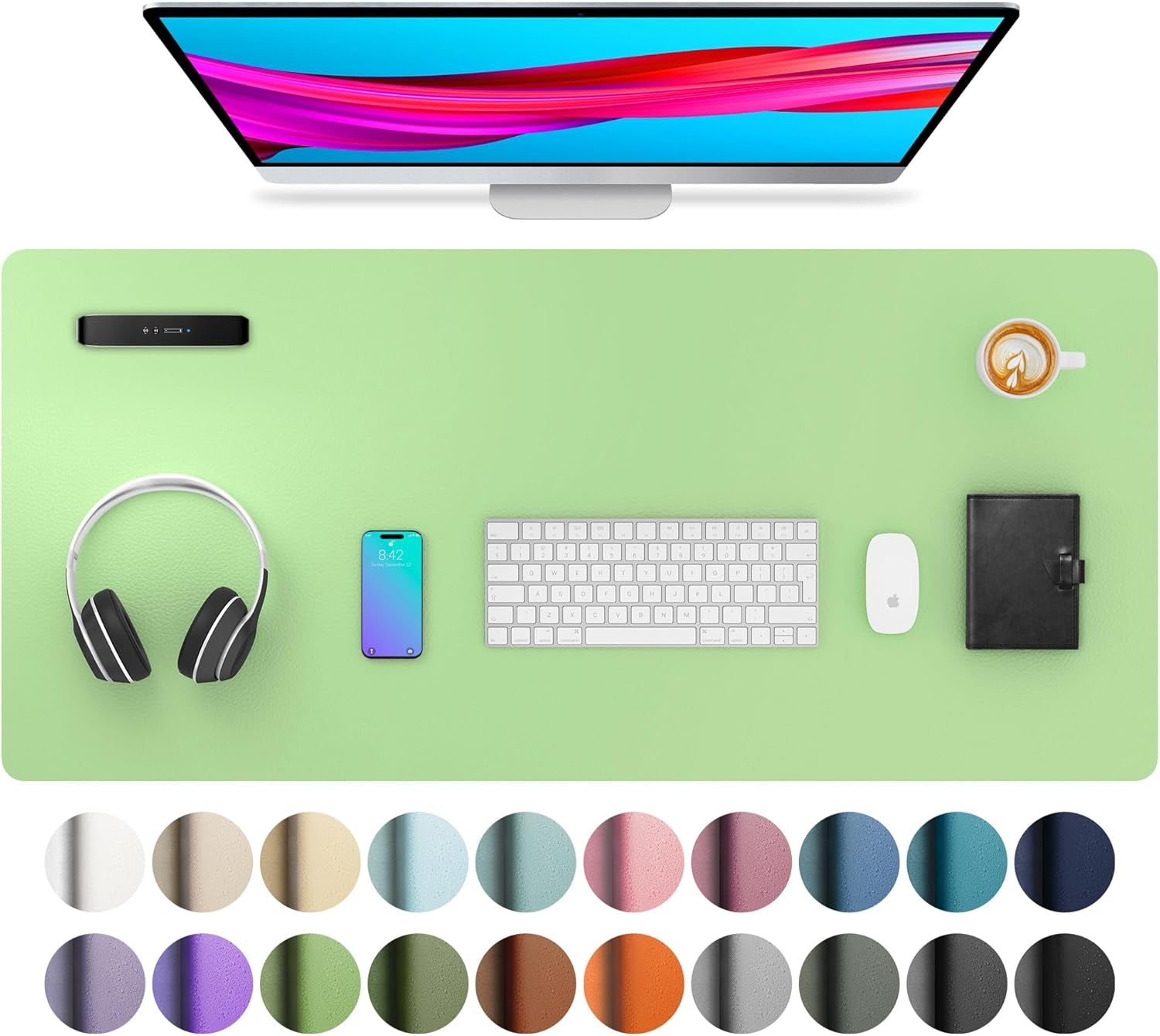 Leather Office Desk Pad Protector