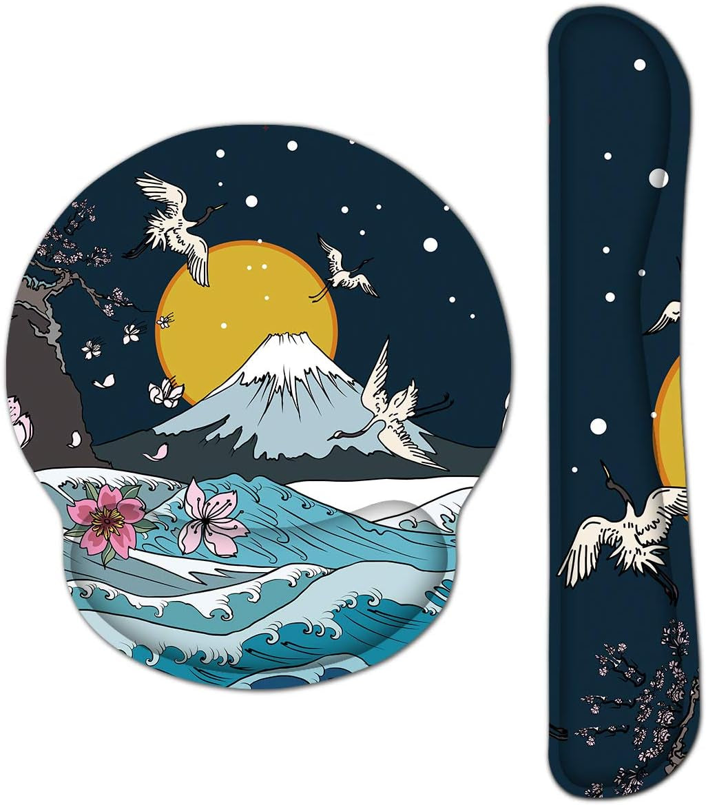 Ergonomic Keyboard & Mouse Wrist Rest Set – Memory Foam Pain Relief Pad