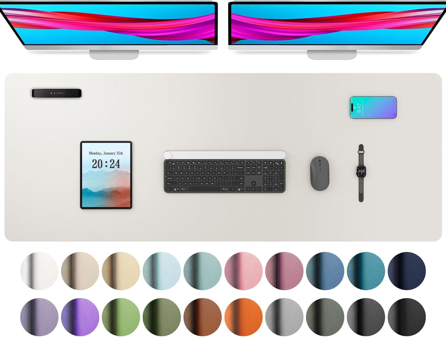 Leather Office Desk Pad Protector