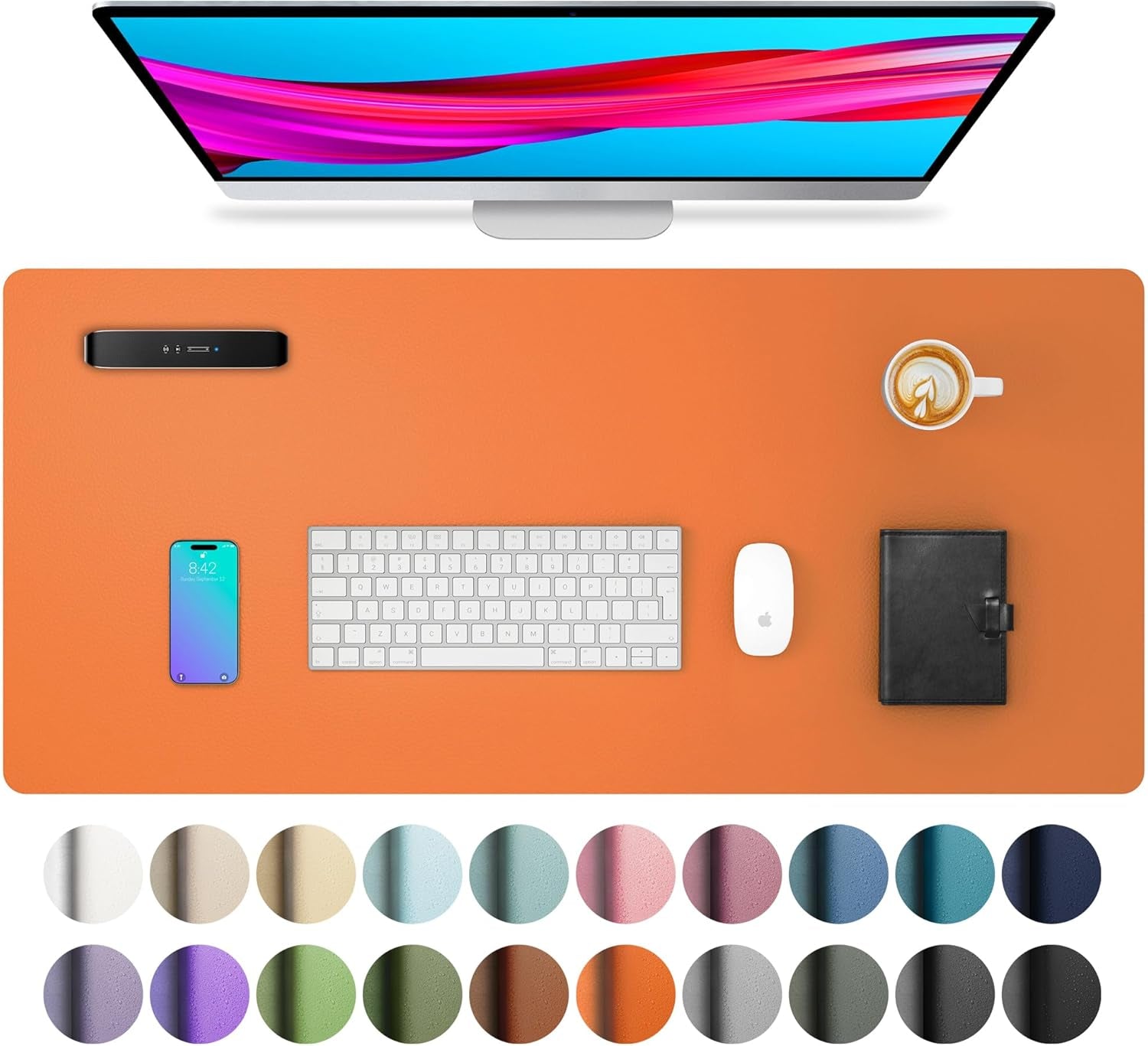 Leather Office Desk Pad Protector