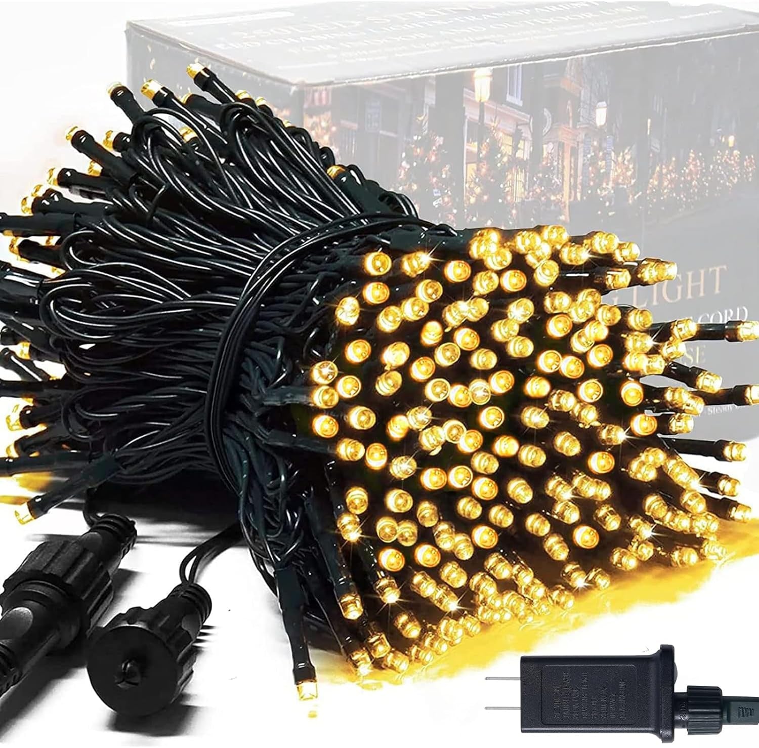 250 LED Christmas Tree Lights 91.5ft – Multicolor 8-Mode Waterproof String Lights