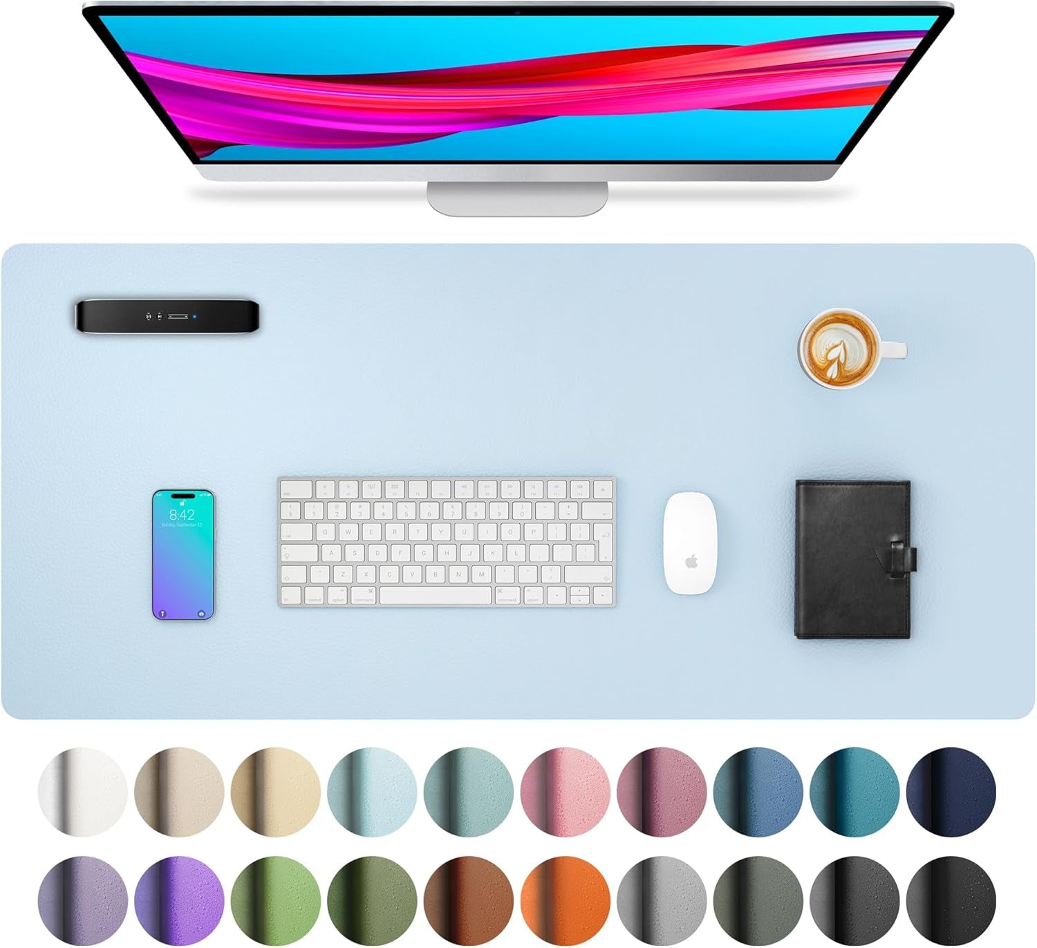 Leather Office Desk Pad Protector