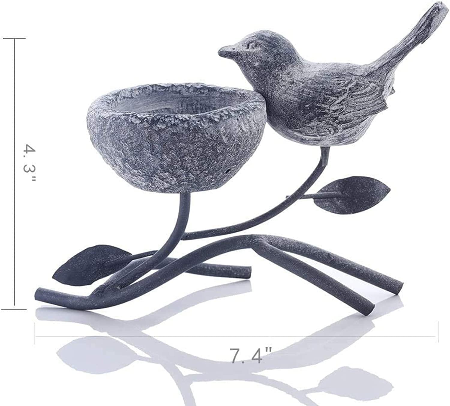 Vintage Bird & Nest Votive Candle Holder