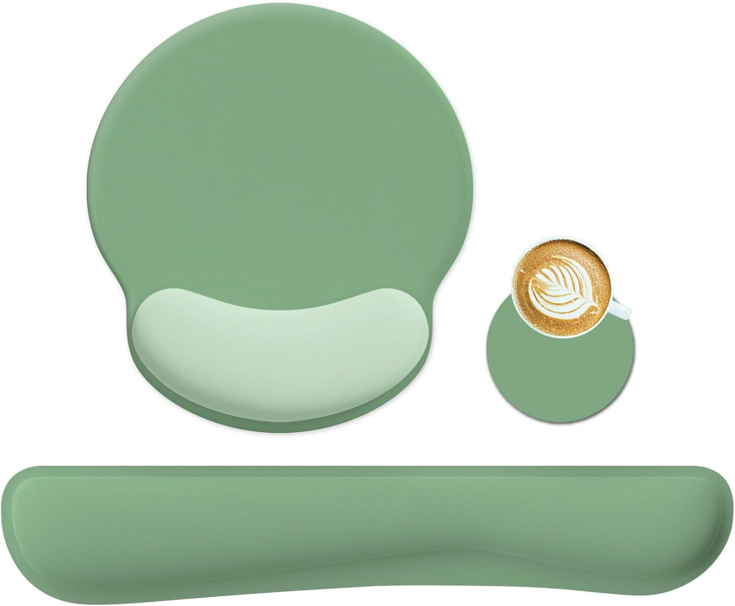 Ergonomic Keyboard & Mouse Wrist Rest Set – Memory Foam Pain Relief Pad