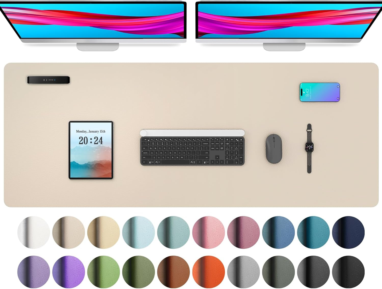 Leather Office Desk Pad Protector