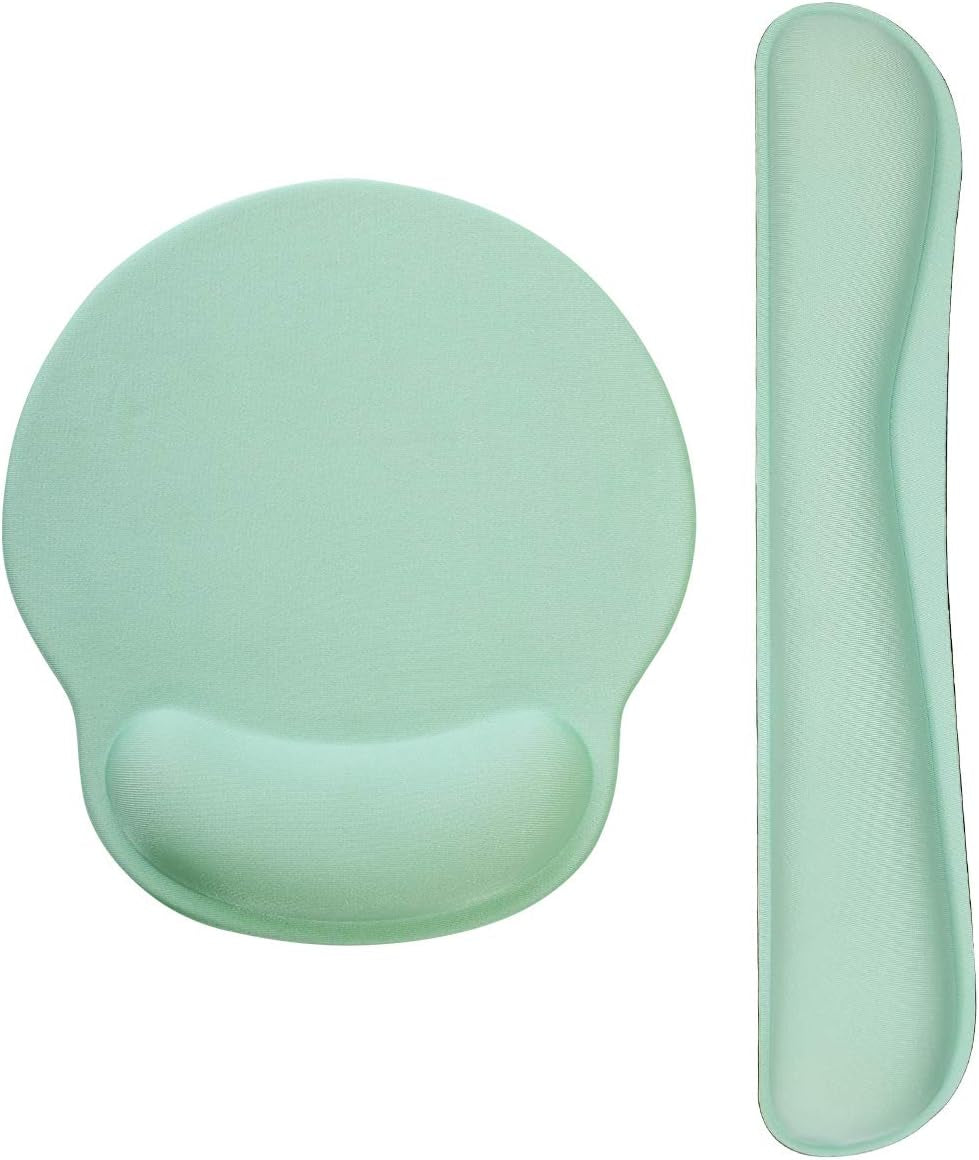 Ergonomic Keyboard & Mouse Wrist Rest Set – Memory Foam Pain Relief Pad