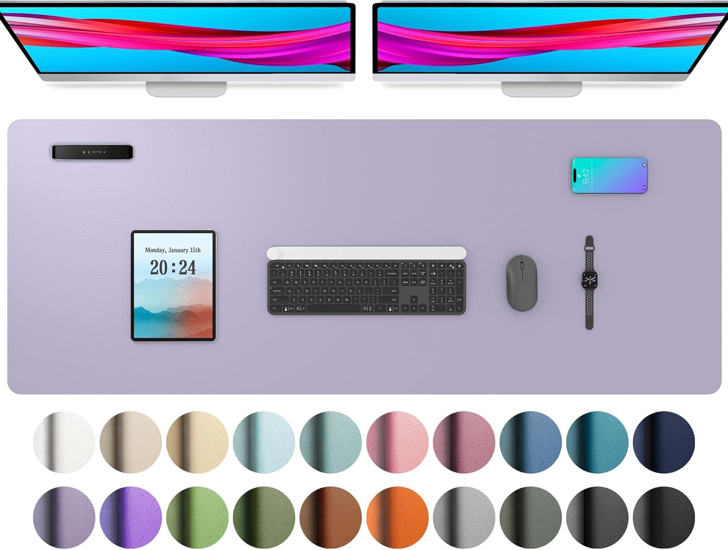 Leather Office Desk Pad Protector