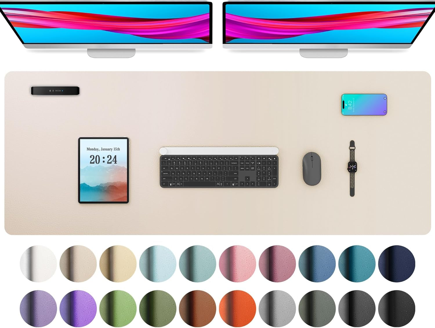 Leather Office Desk Pad Protector