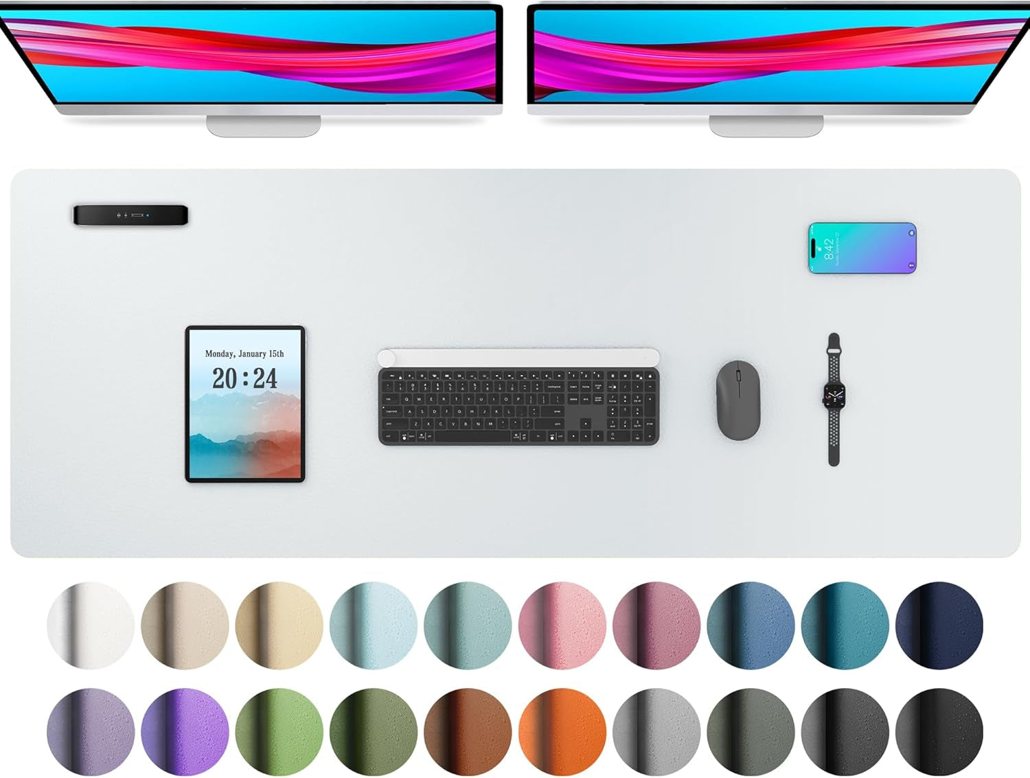 Leather Office Desk Pad Protector