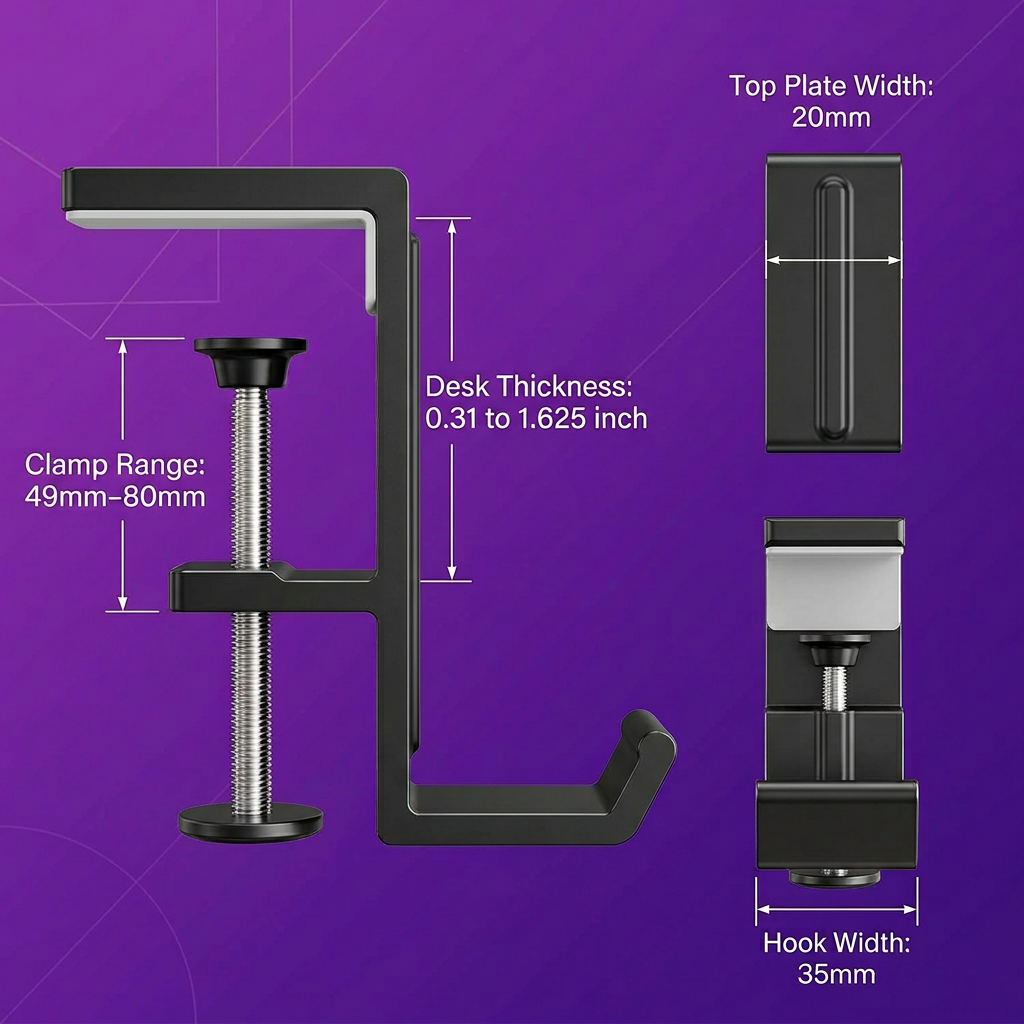Headphone Desk Holder