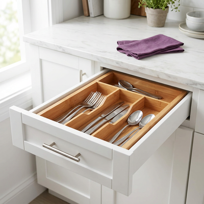 Bamboo Drawer Organizer