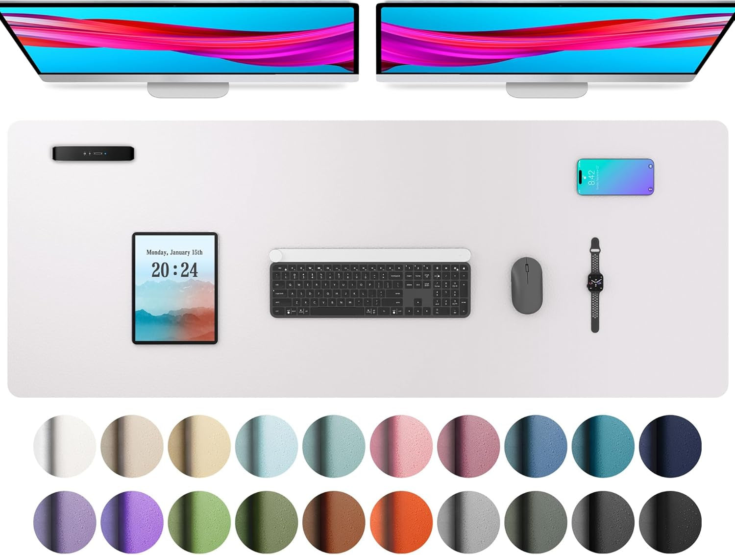 Leather Office Desk Pad Protector