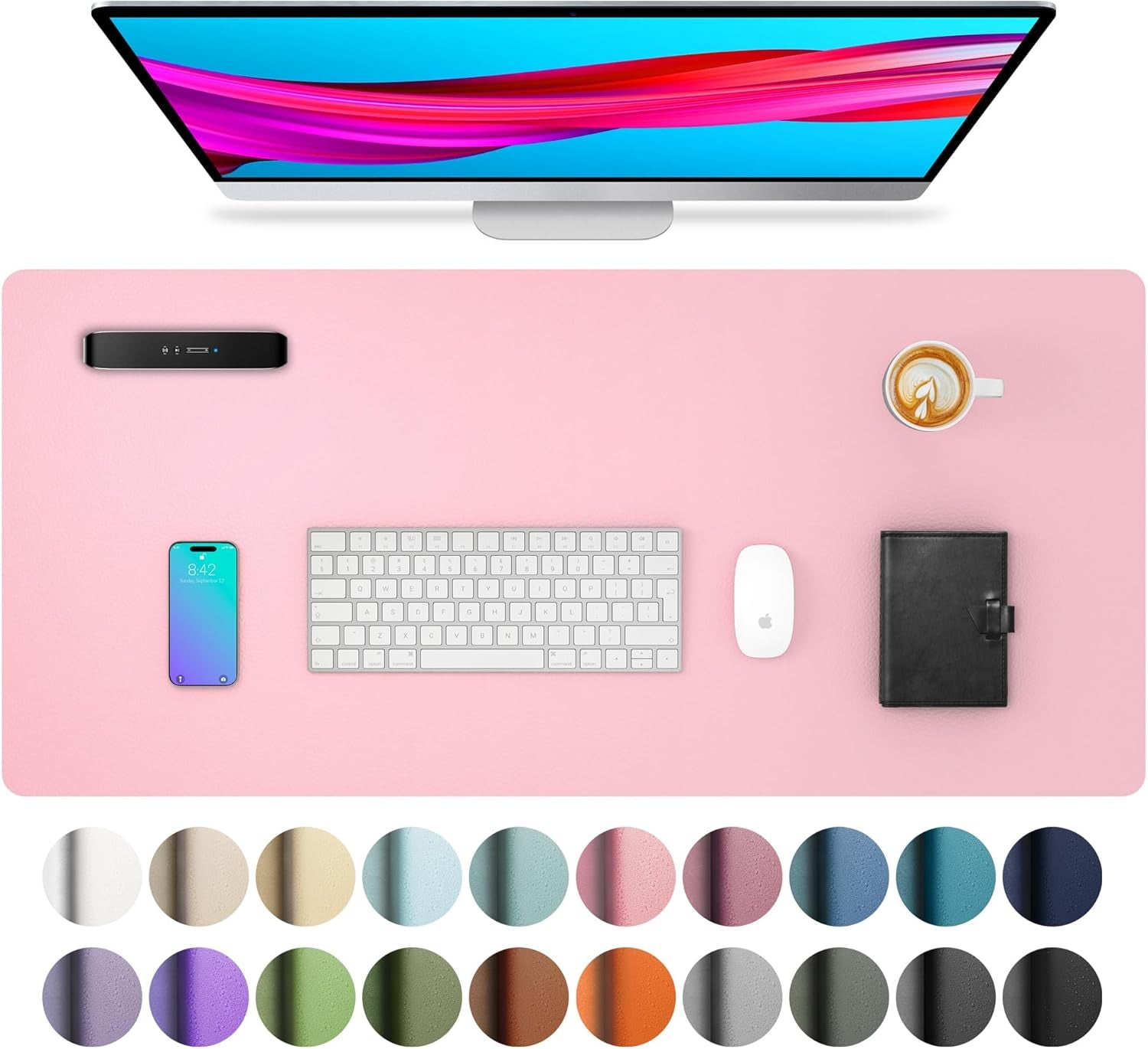 Leather Office Desk Pad Protector