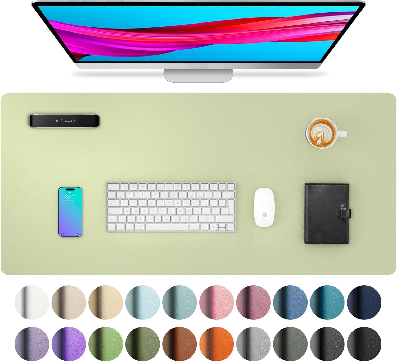 Leather Office Desk Pad Protector