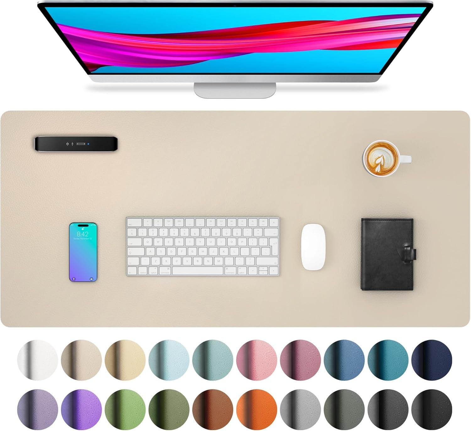 Leather Office Desk Pad Protector