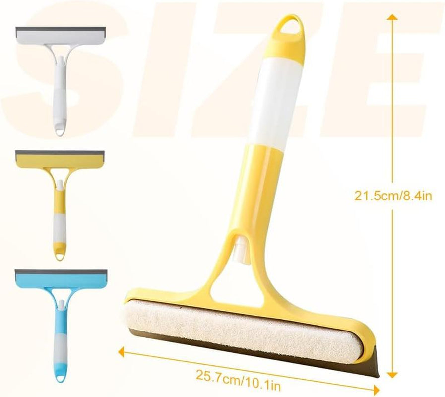 3-in-1 Window Cleaning Tool – Spray Squeegee & Scraper for Glass, Mirrors & Shower Doors