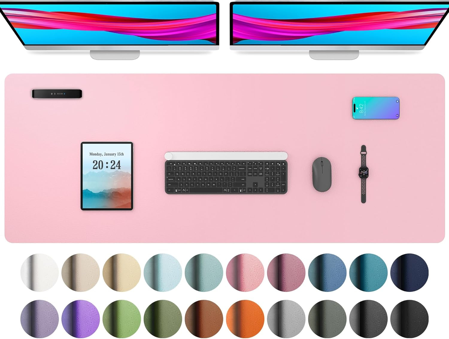 Leather Office Desk Pad Protector