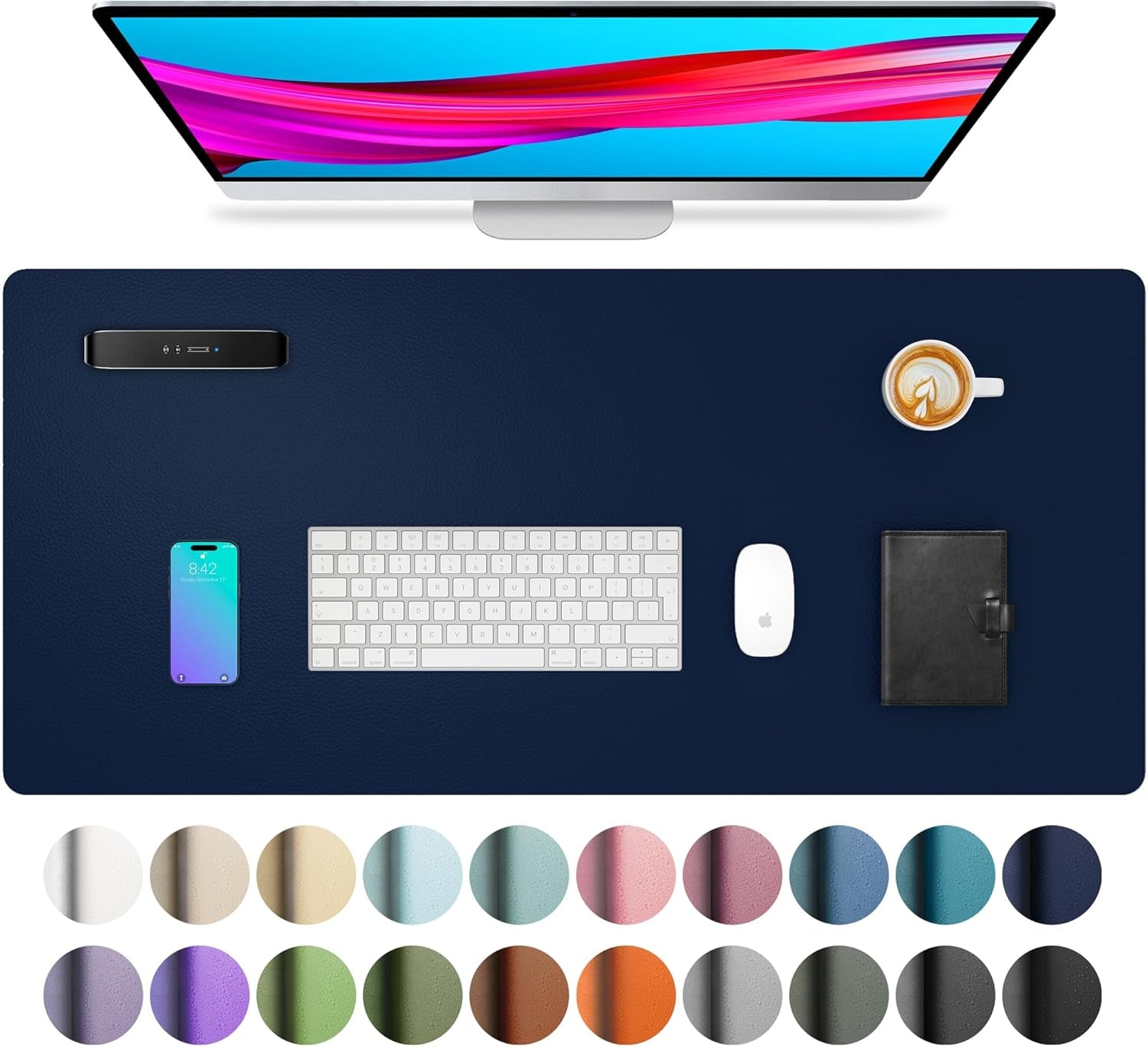 Leather Office Desk Pad Protector