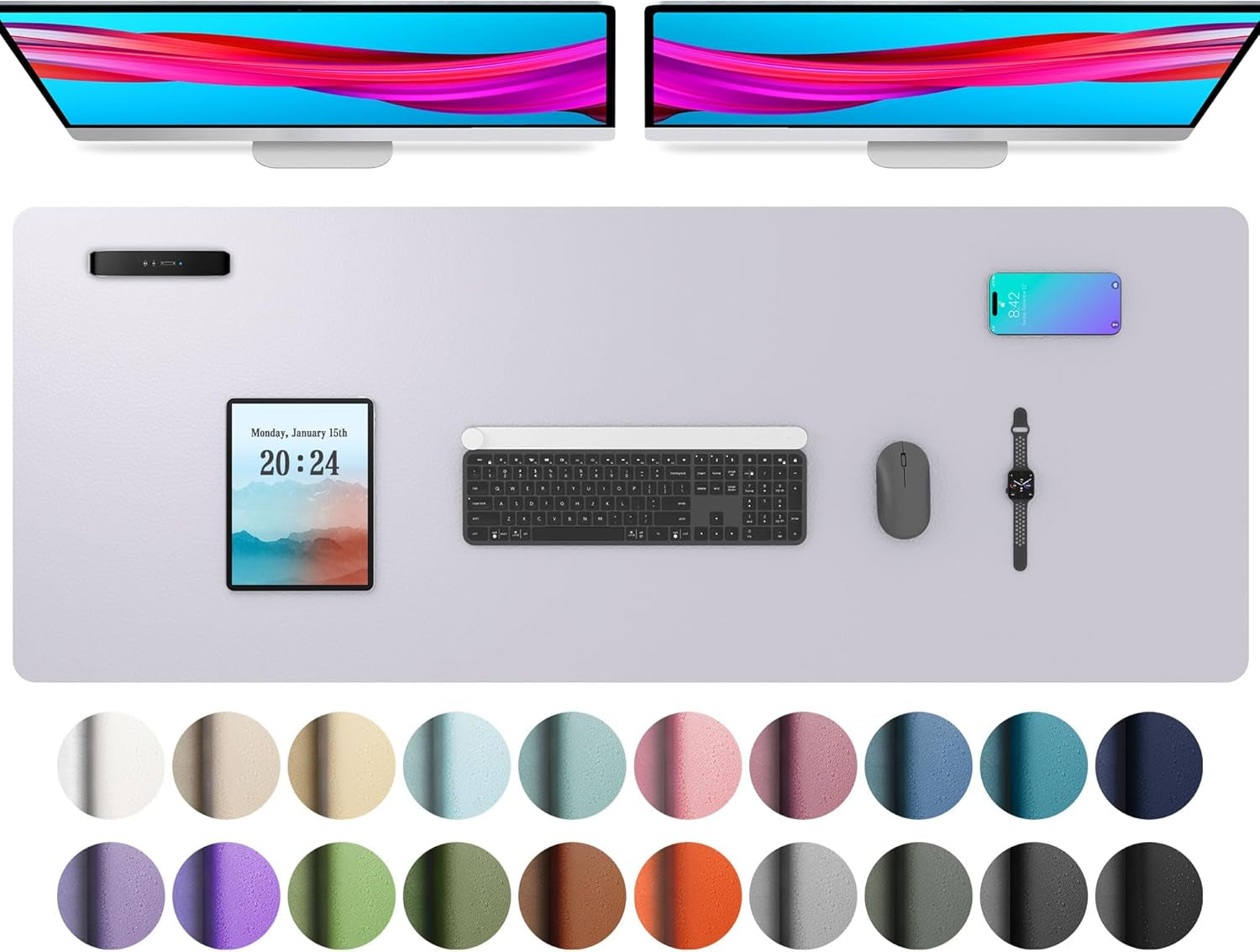 Leather Office Desk Pad Protector