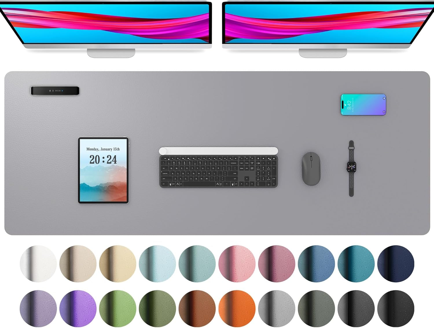 Leather Office Desk Pad Protector