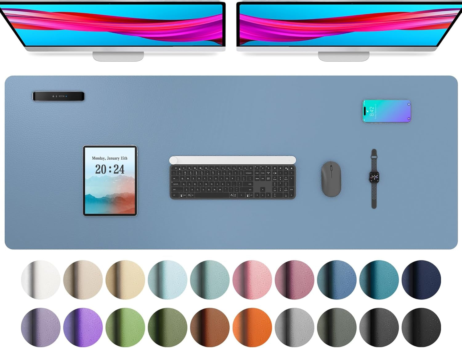 Leather Office Desk Pad Protector