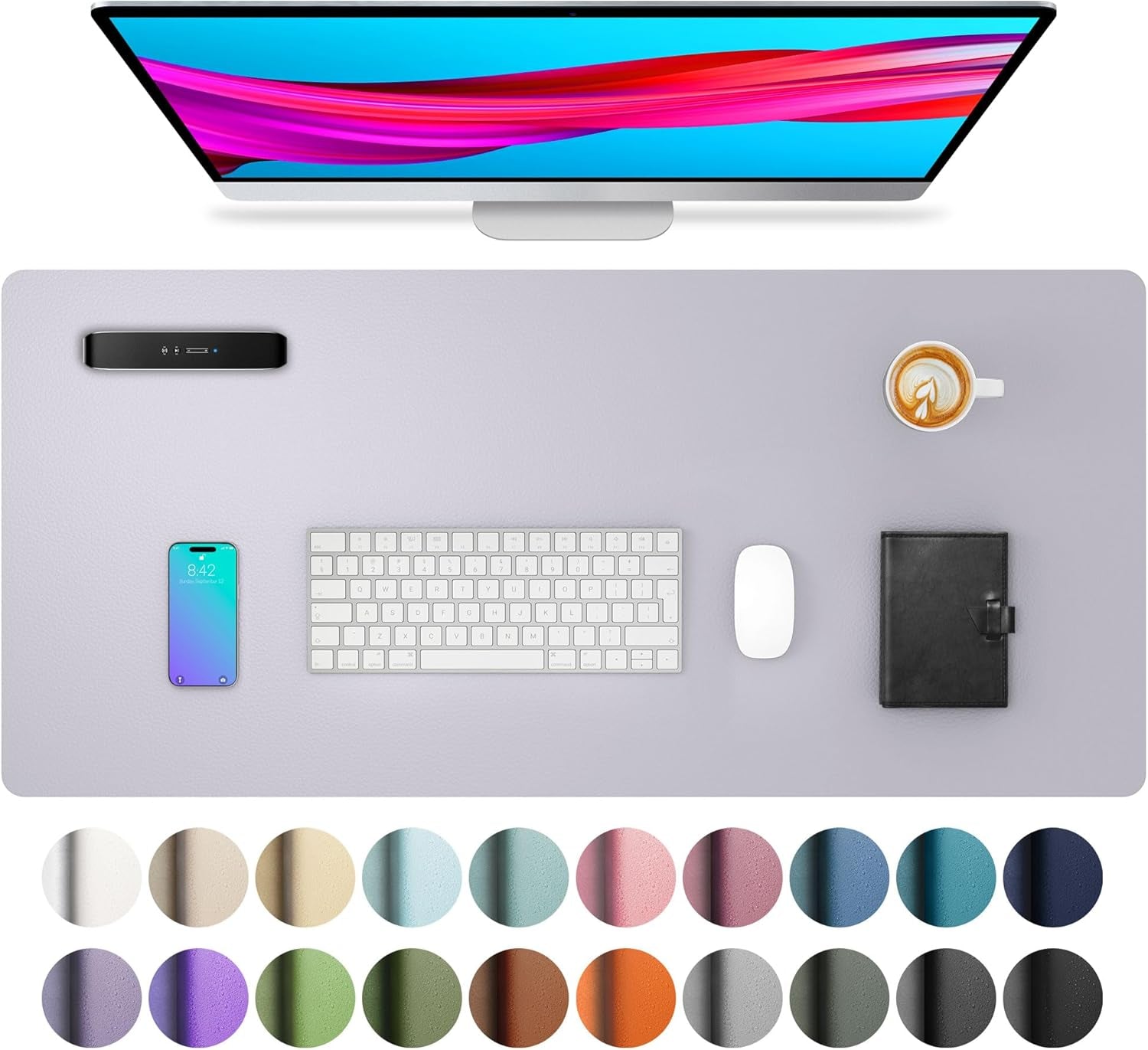 Leather Office Desk Pad Protector