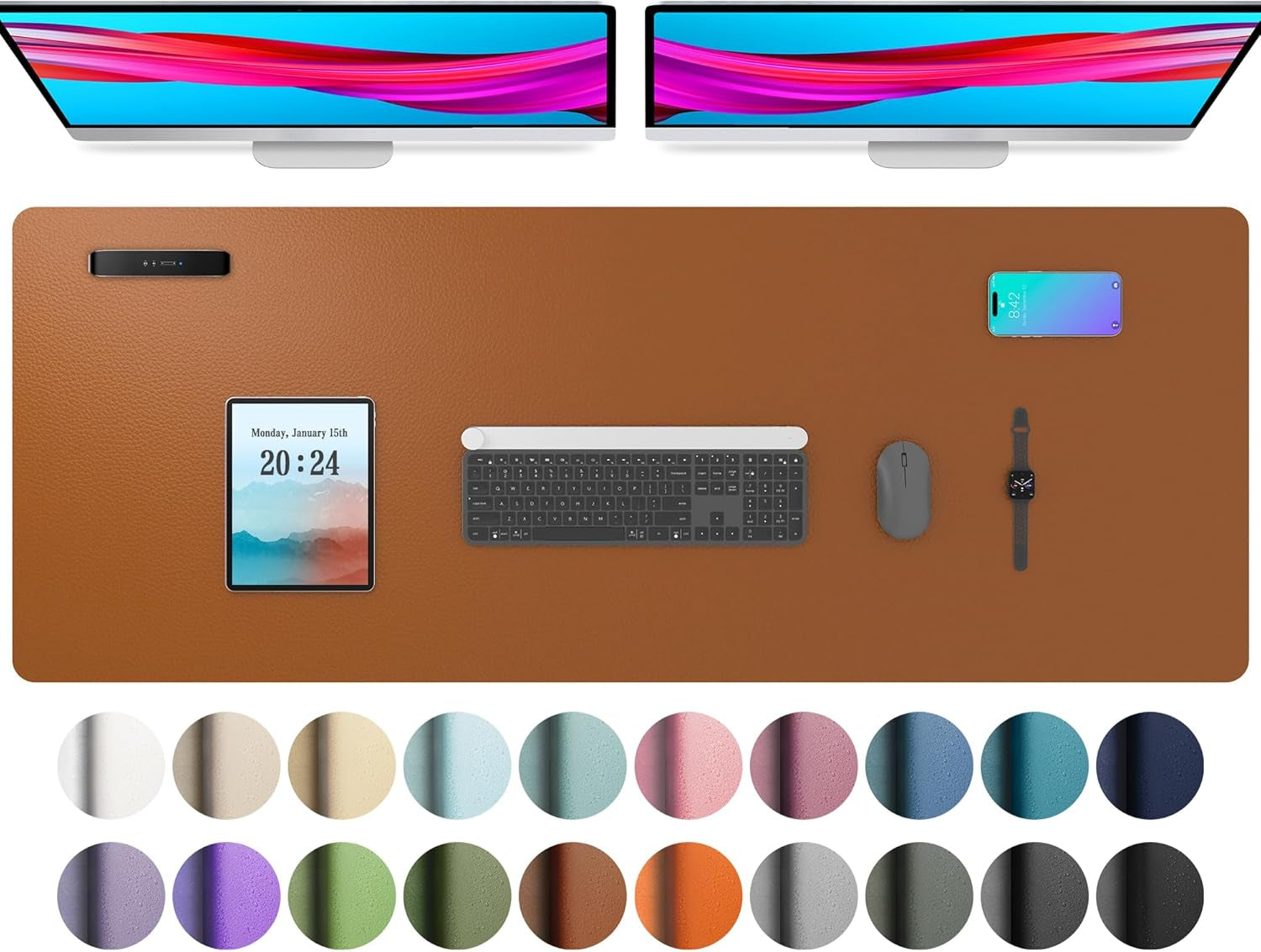 Leather Office Desk Pad Protector