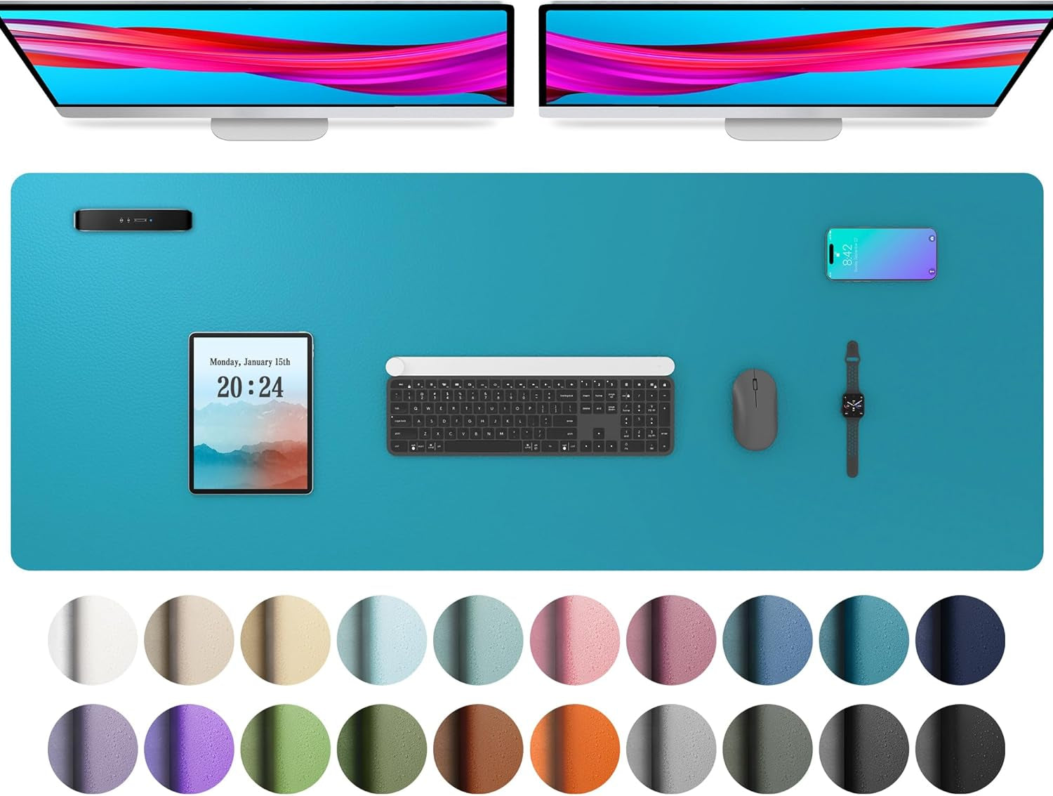 Leather Office Desk Pad Protector