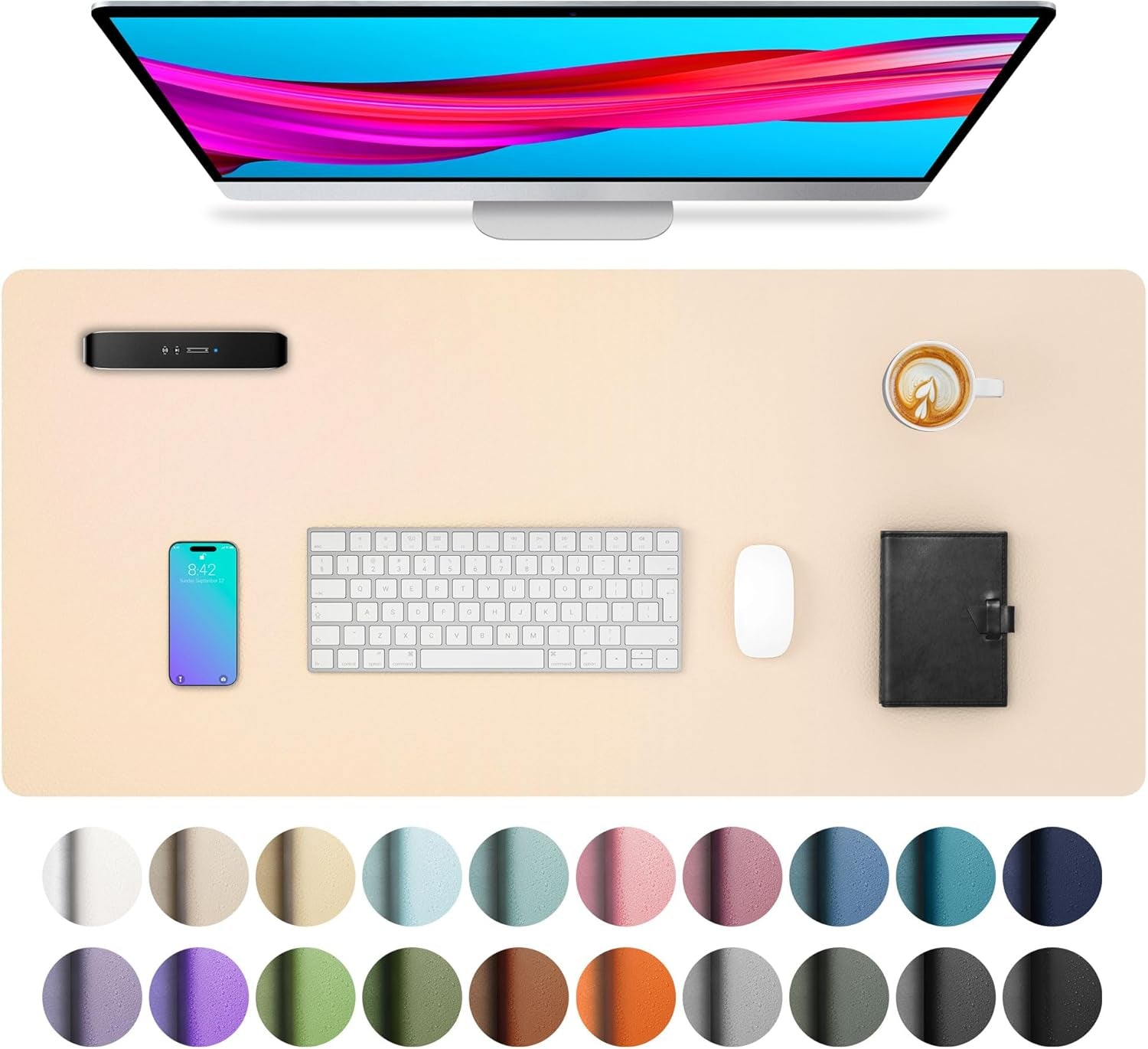 Leather Office Desk Pad Protector