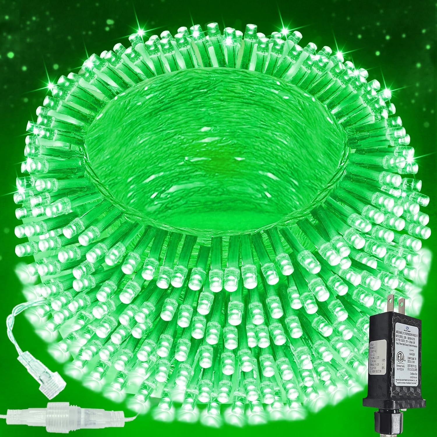 200 LED Warm White Christmas String Lights – 66FT Waterproof with Timer & 13 Modes