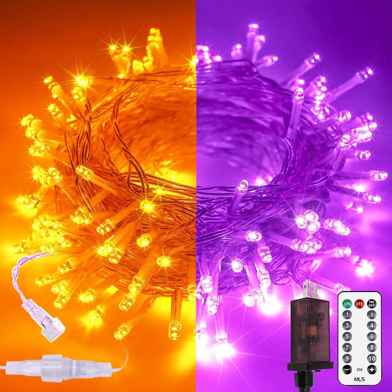200 LED Warm White Christmas String Lights – 66FT Waterproof with Timer & 13 Modes