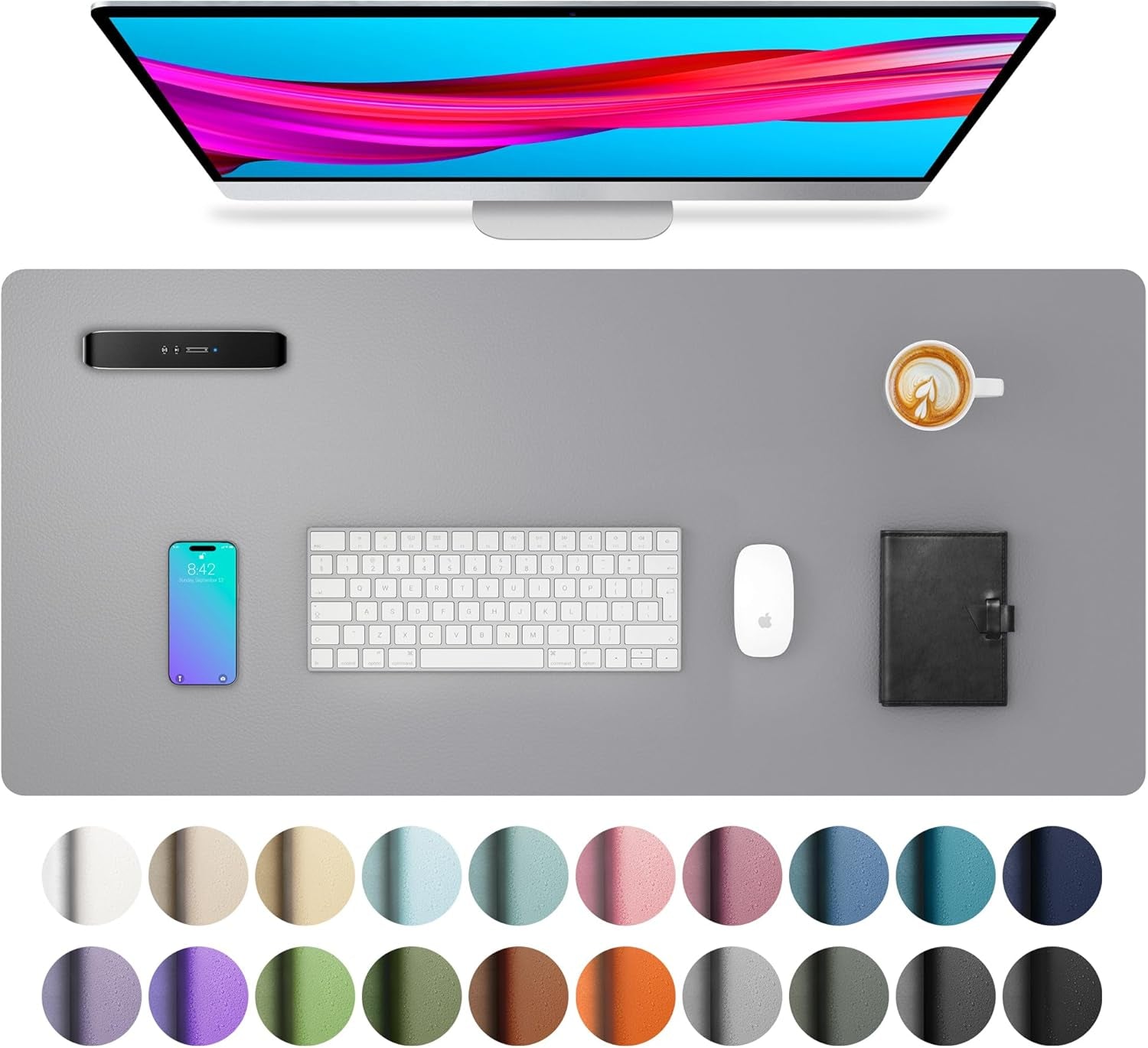 Leather Office Desk Pad Protector