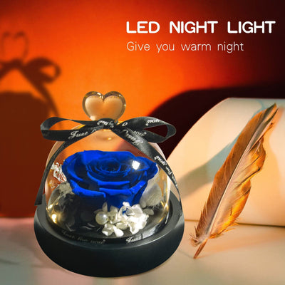 Eternal Blue Preserved Rose Bouquet