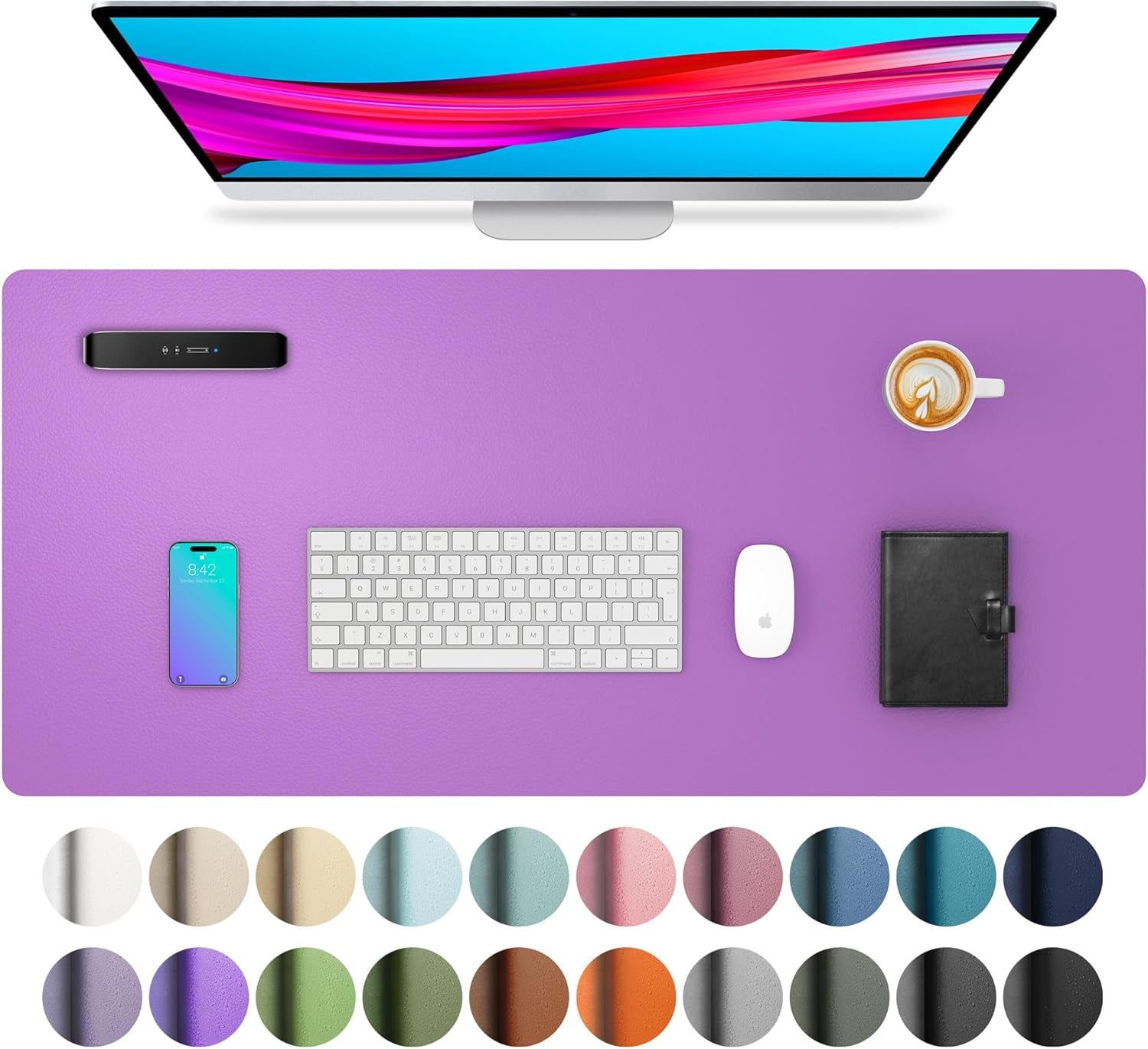 Leather Office Desk Pad Protector