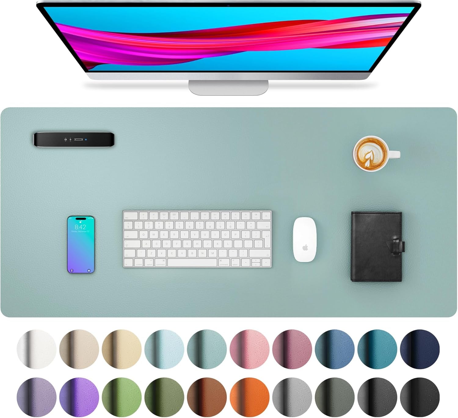 Leather Office Desk Pad Protector