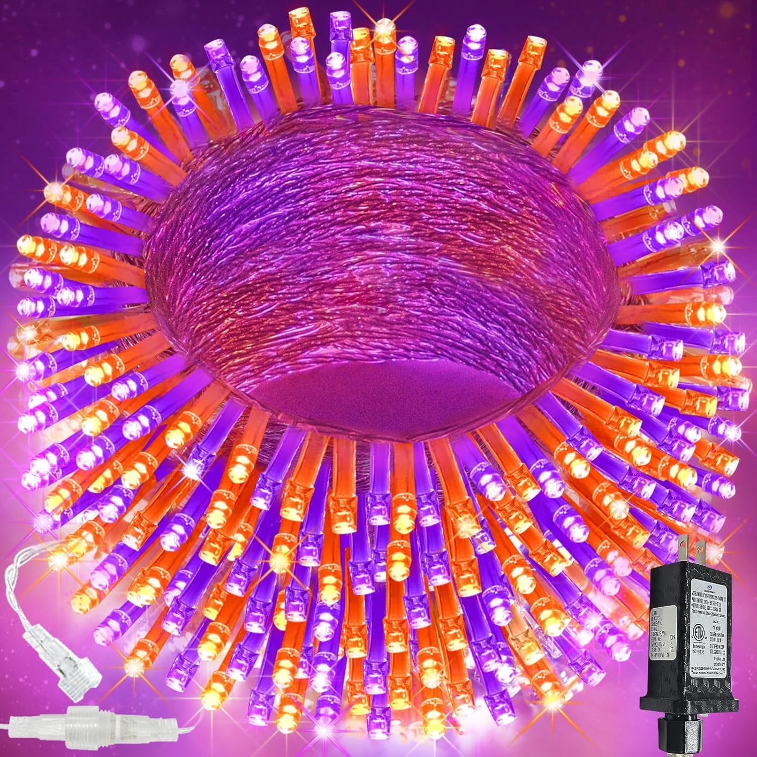 200 LED Warm White Christmas String Lights – 66FT Waterproof with Timer & 13 Modes