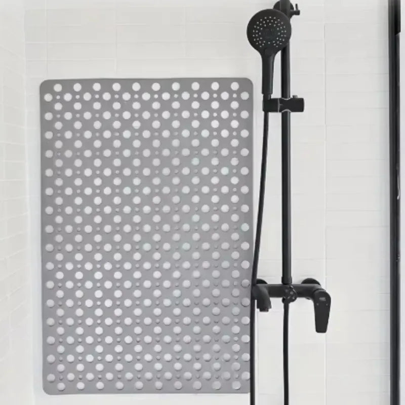 Non-Slip Bathroom Mat – Quick-Drain Shower Mat with Massage & Suction Cups