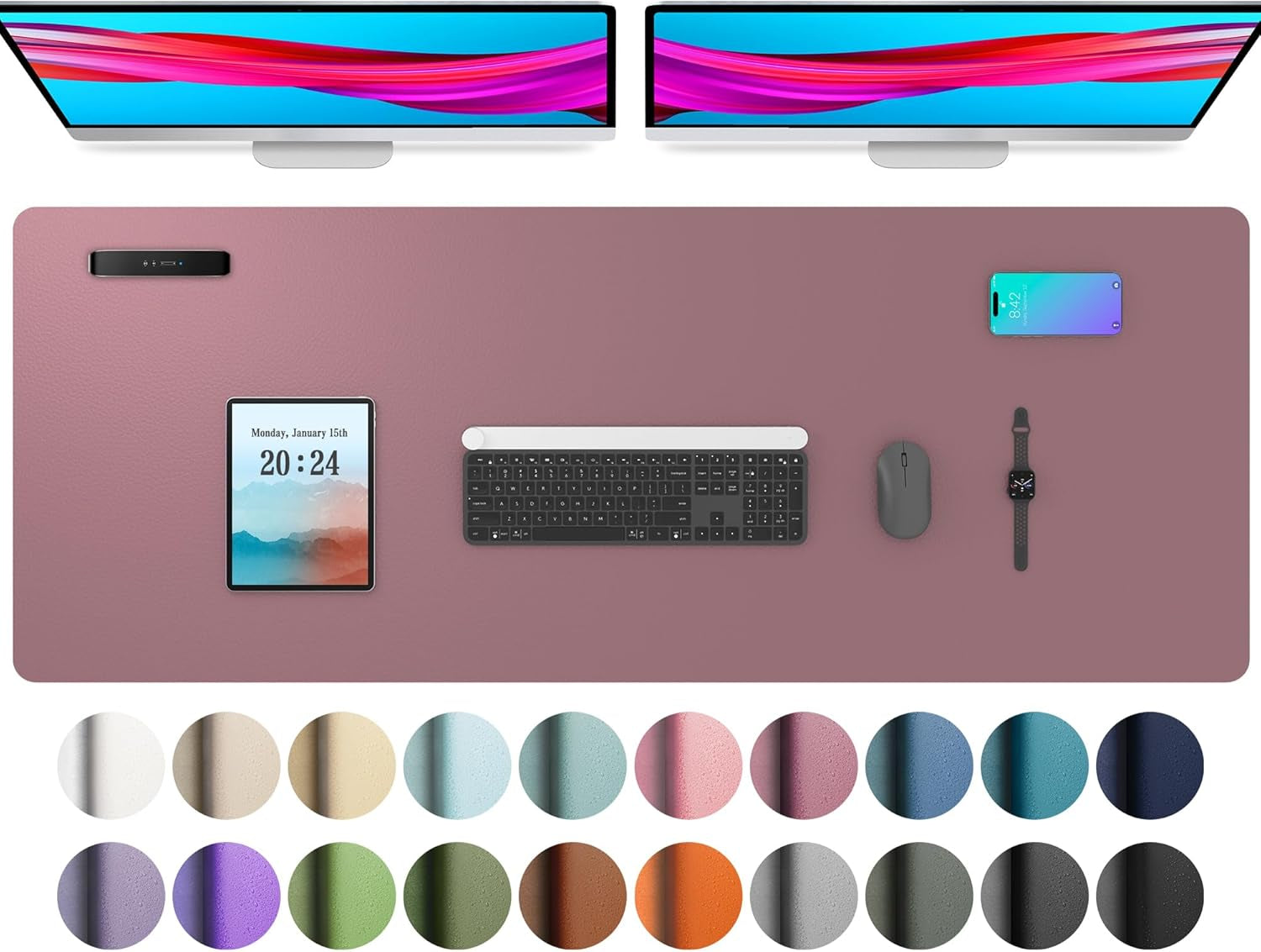 Leather Office Desk Pad Protector