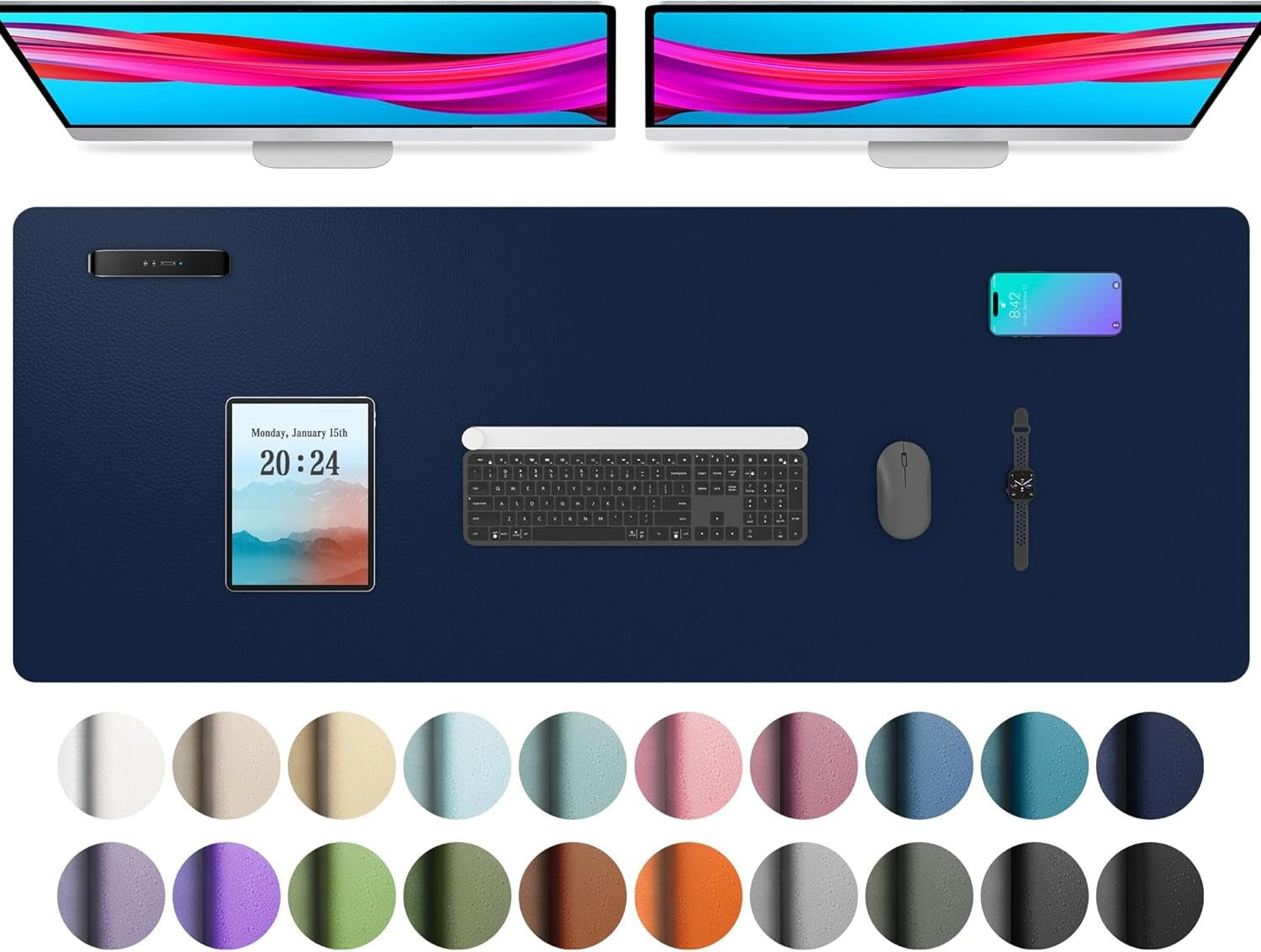 Leather Office Desk Pad Protector