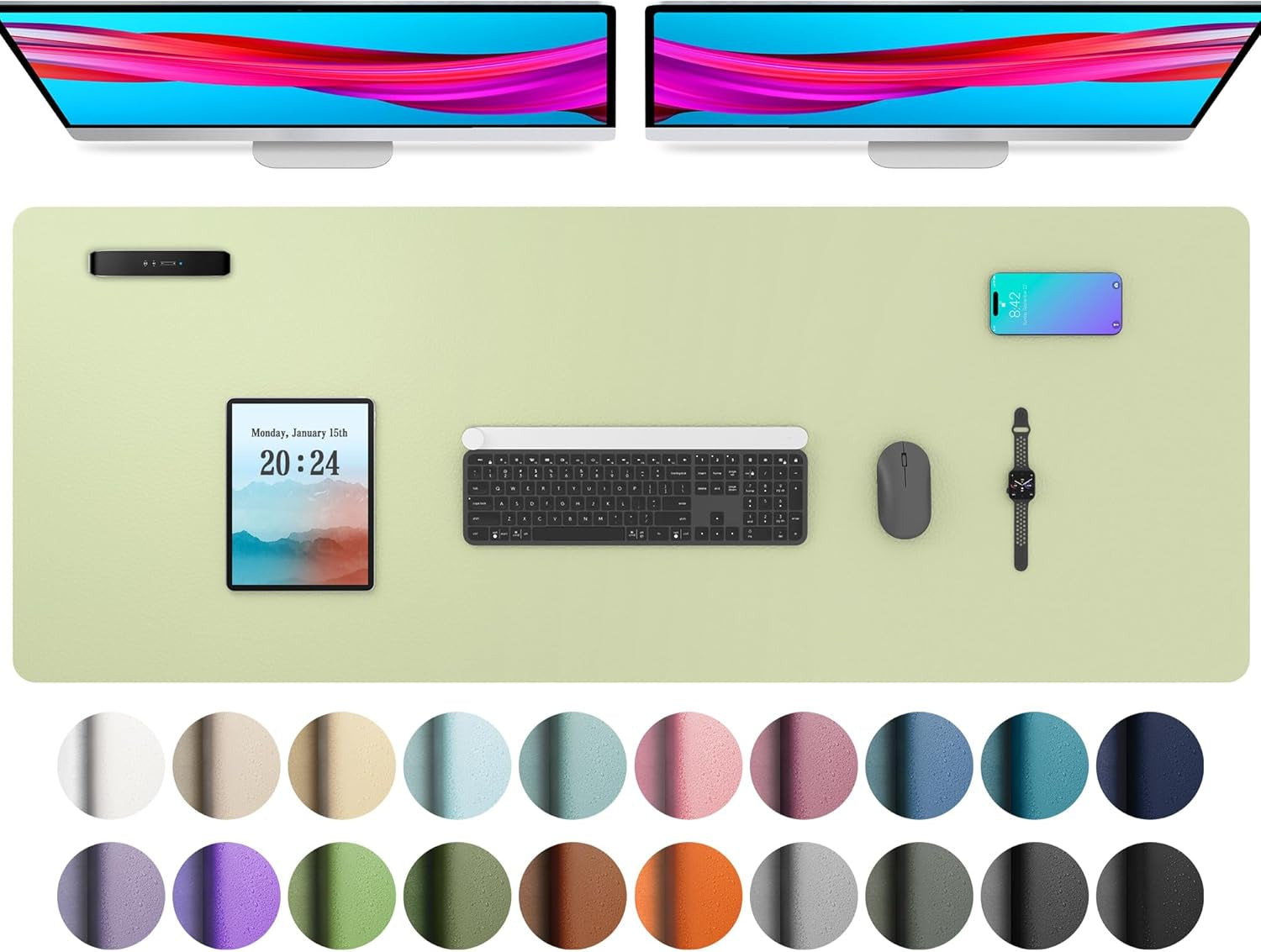 Leather Office Desk Pad Protector