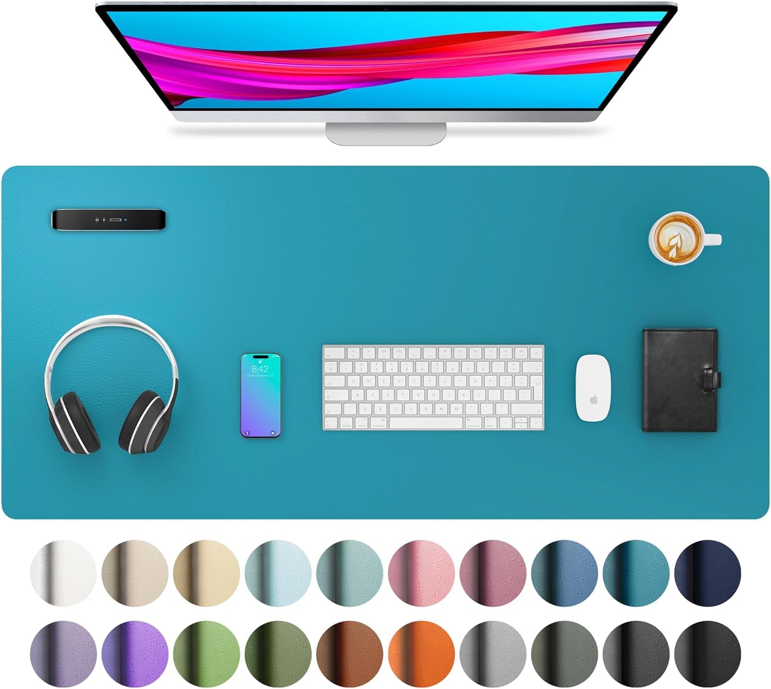 Leather Office Desk Pad Protector