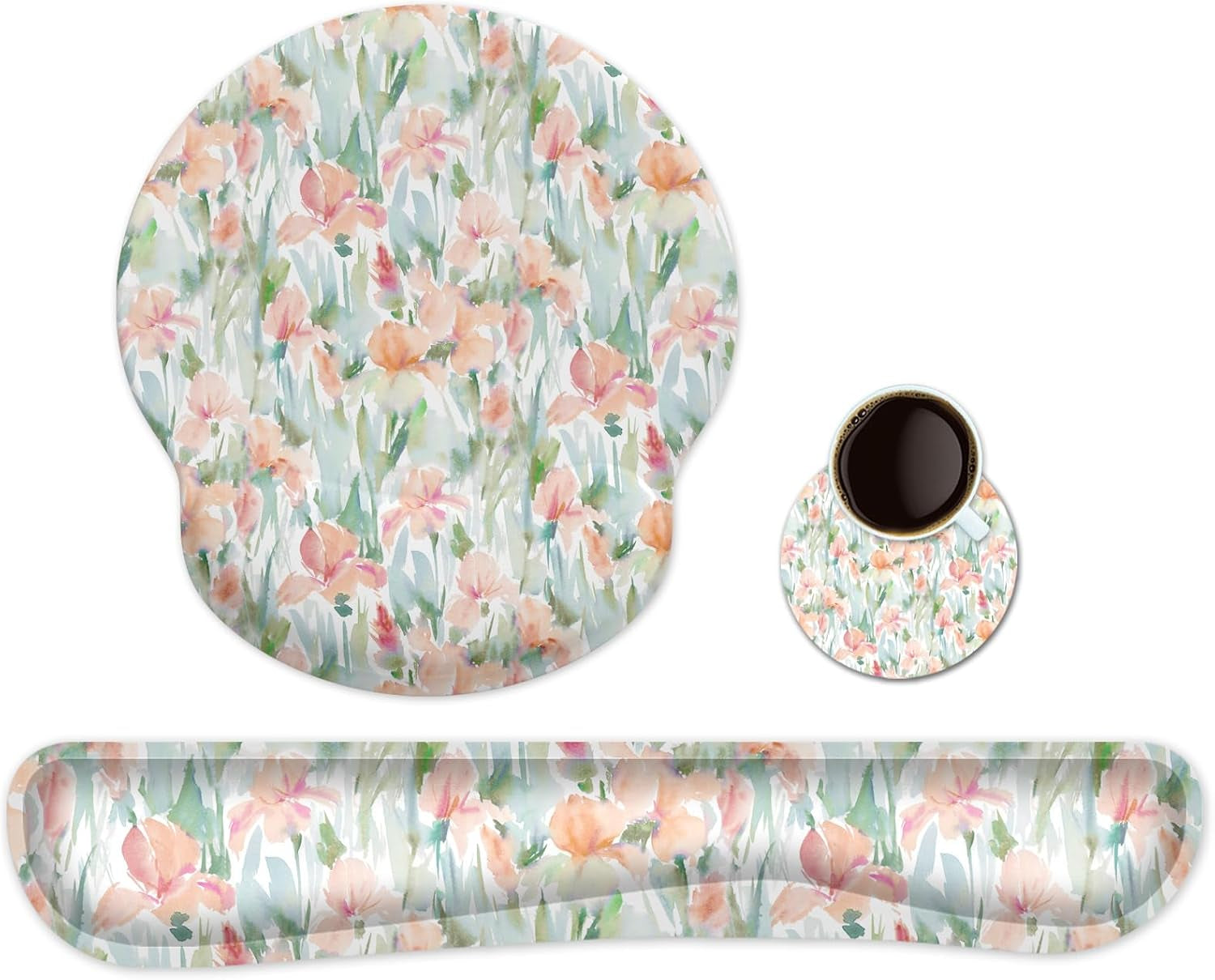 Ergonomic Keyboard & Mouse Wrist Rest Set – Memory Foam Pain Relief Pad