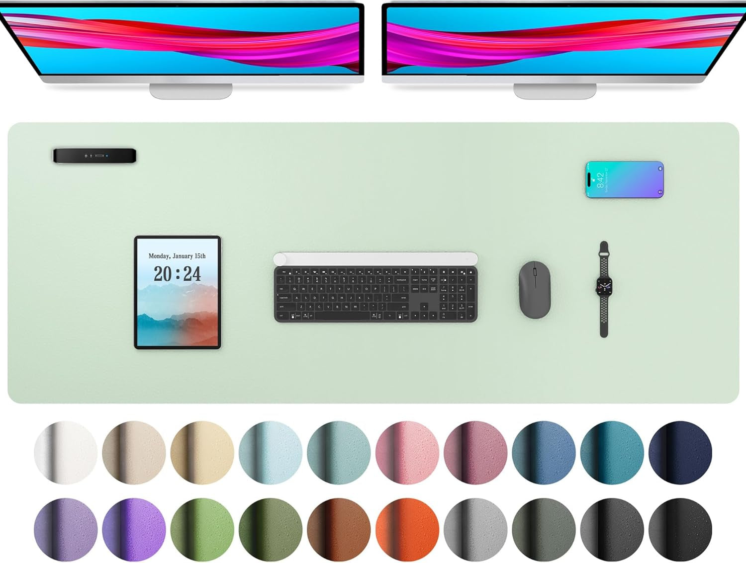 Leather Office Desk Pad Protector