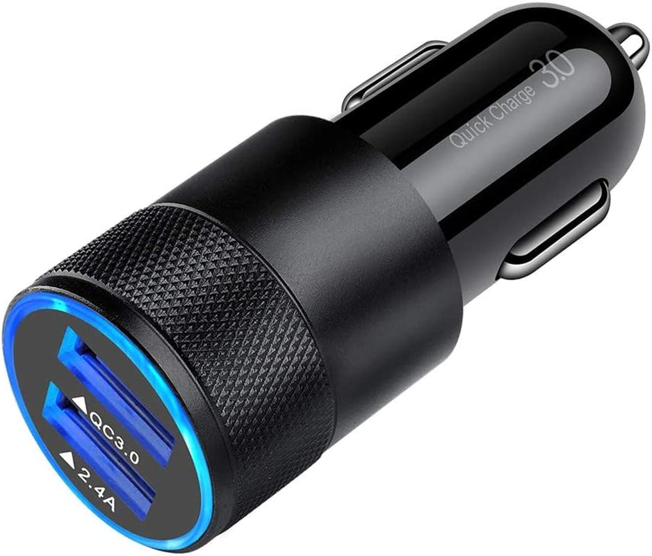 Fast Car Charger Dual USB 30W Quick Charge Adapter