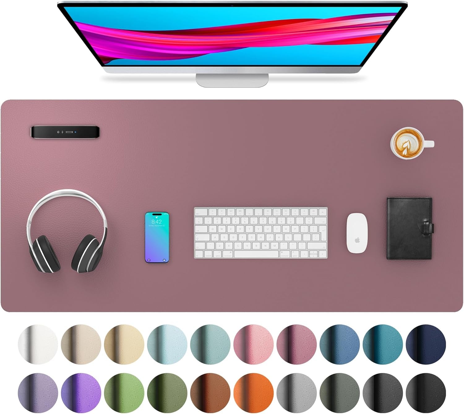 Leather Office Desk Pad Protector